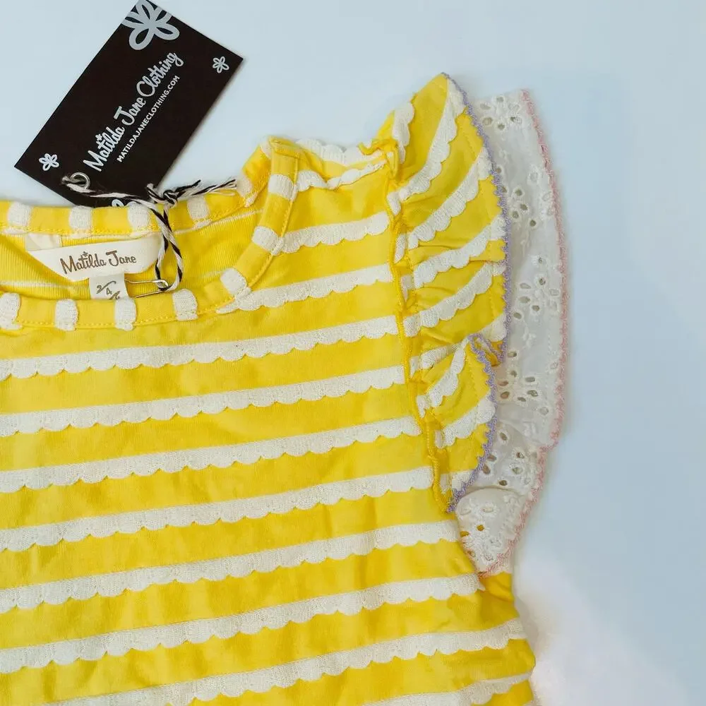 NWT Matilda Jane Size 4 Enchanted Garden Sunkissed Knit Girls Top